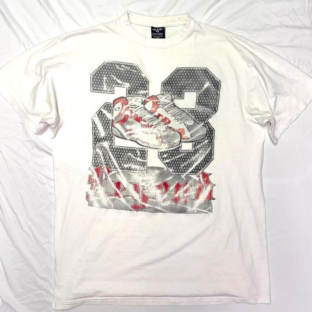 Unbranded Men's White and Red T-shirt